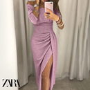 Vestido de Festa Brilhante Ζаrа + Brinde Exclusivo