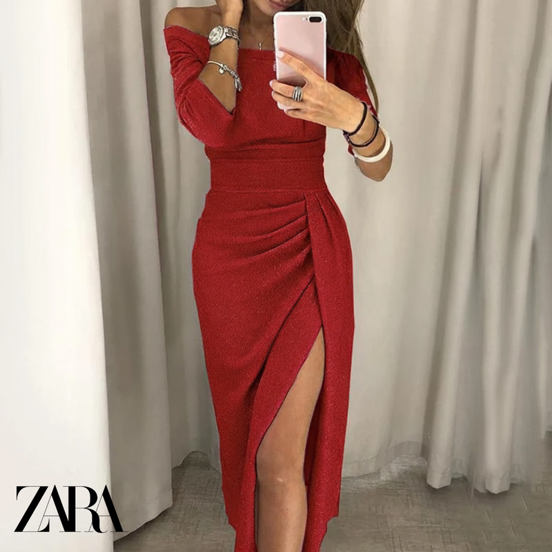 Vestido de Festa Brilhante Ζаrа + Brinde Exclusivo