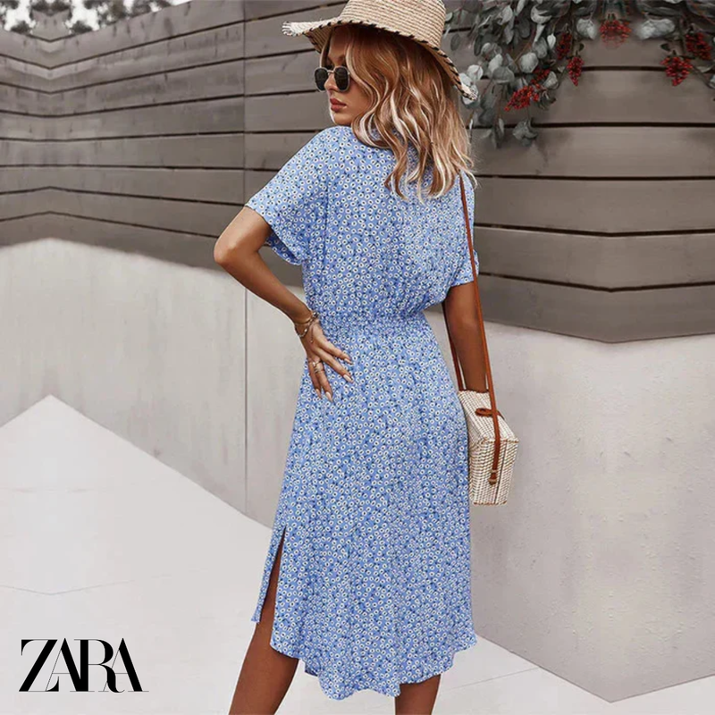 Vestido Midi Floral Ζаrа - Moda Primavera 2025