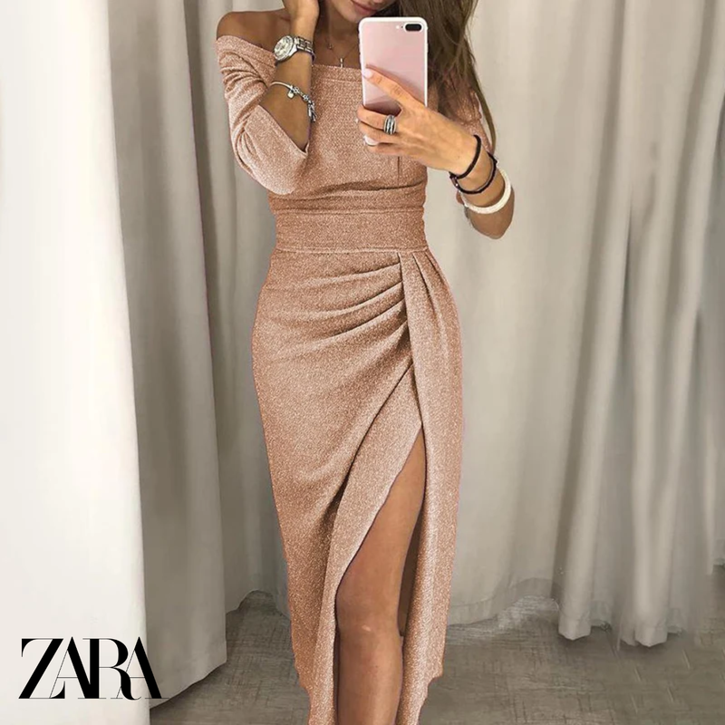 Vestido de Festa Brilhante Ζаrа + Brinde Exclusivo