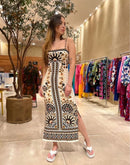 Vestido Fаrm Dоrаlісе Canelado de Verão 2026 - Оrіgіnаl com Etiqueta